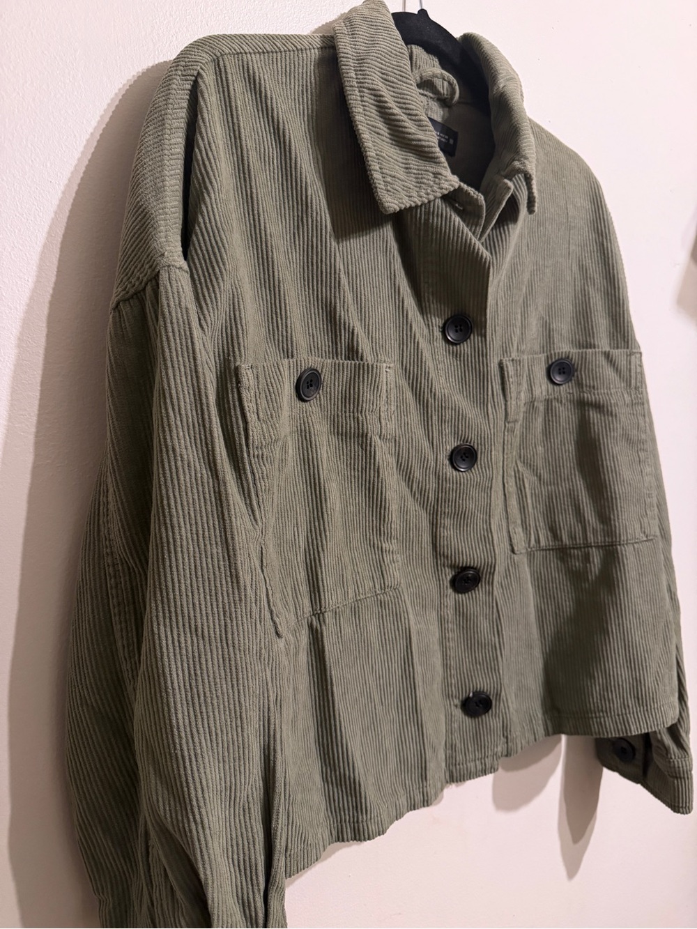 Zara Olive Green Corduroy Jacket - Picture 5 of 8